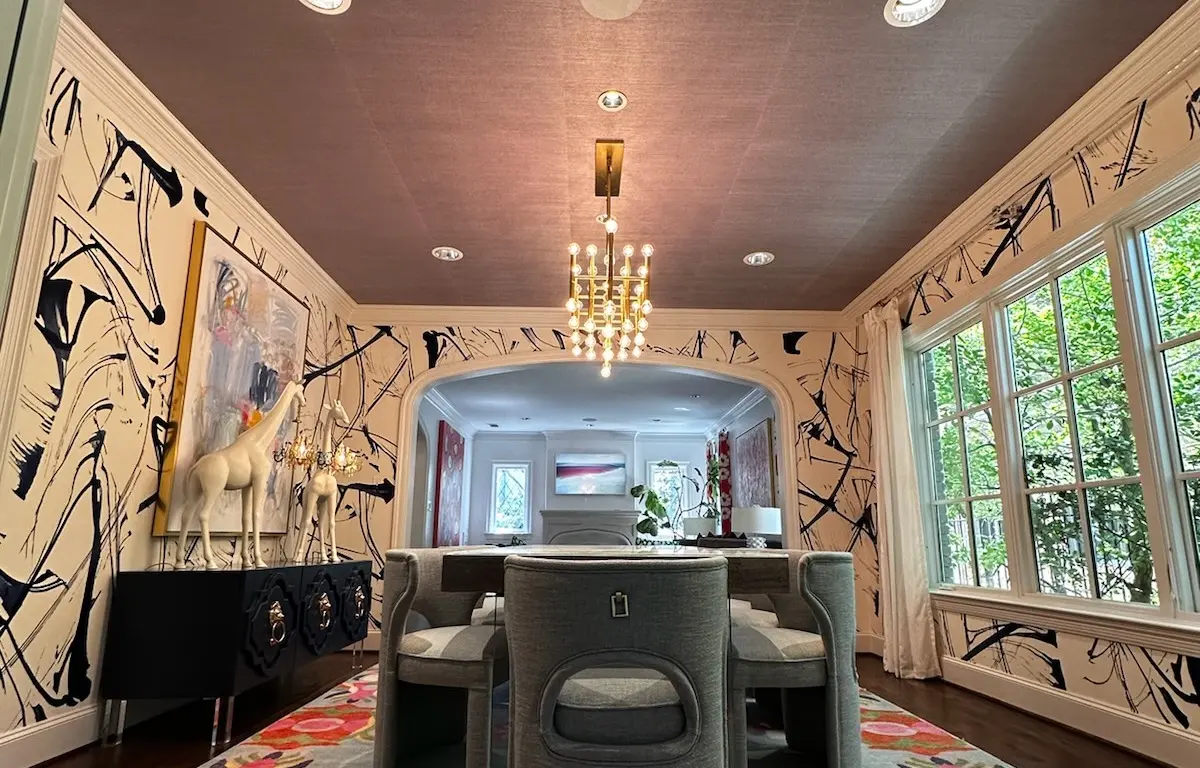 Gehan Homes Houston Corporate Office accent wall installation in Houston TX